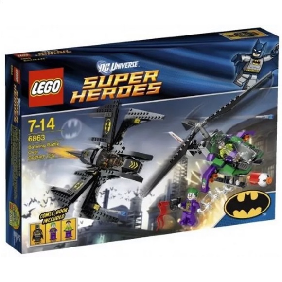 Vtg LEGO 6863 Batman Batwing Battle Over Gotham RETIRED Rare Set SEALED NEW - Picture 1 of 8